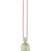 Al Coro Amici collier met prehniet en diamant NC392PRR