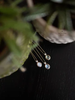 Al Coro Amici collier met prehniet en diamant NC392PRR