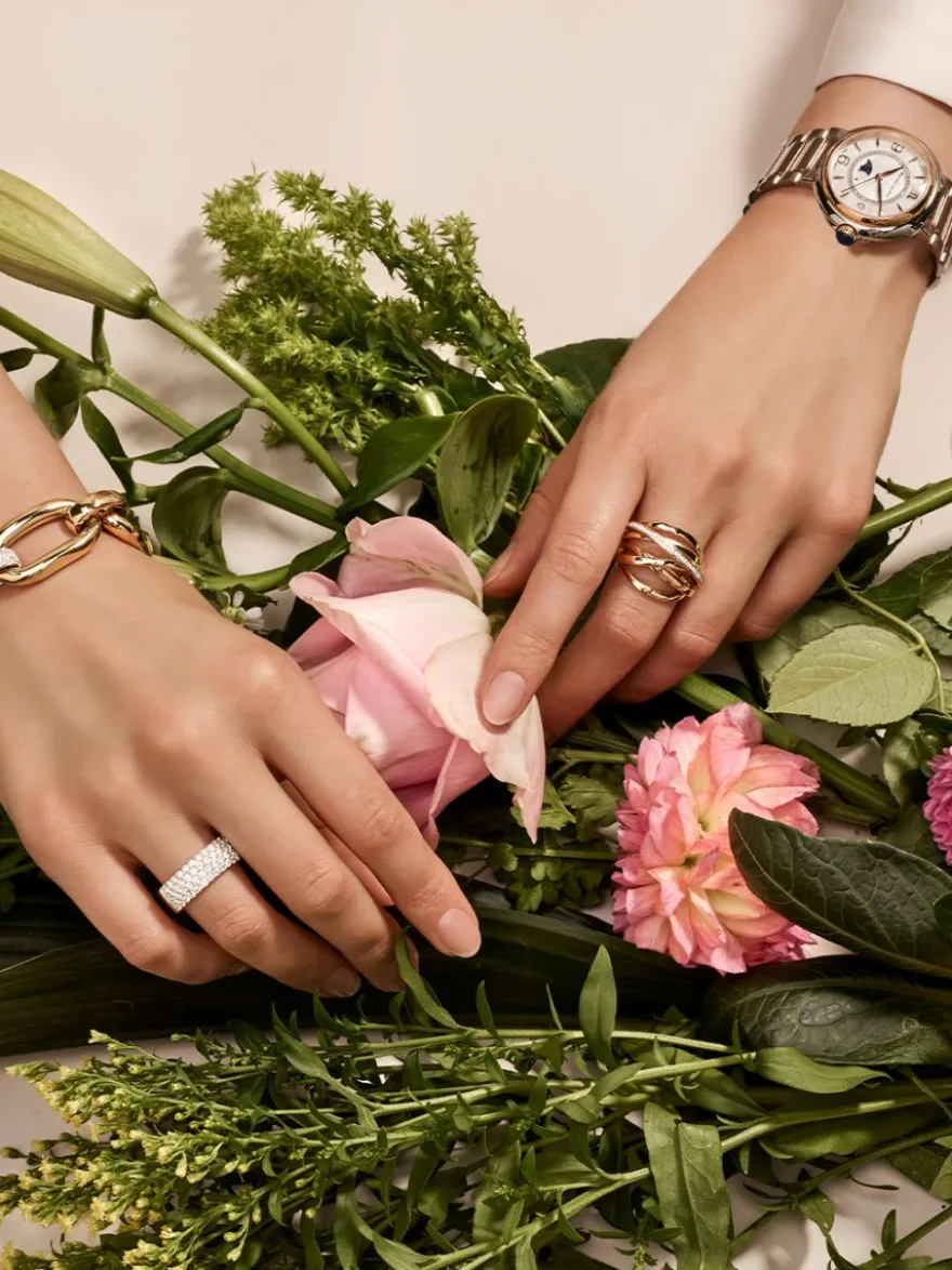 Al Coro Serenata ring roségoud met briljant + Luxe cadeau