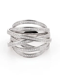 Al Coro Serenata ring witgoud met briljant + Luxe cadeau