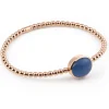 Al Coro Stretch armband met blauwe kwarts + Luxe Cadeau