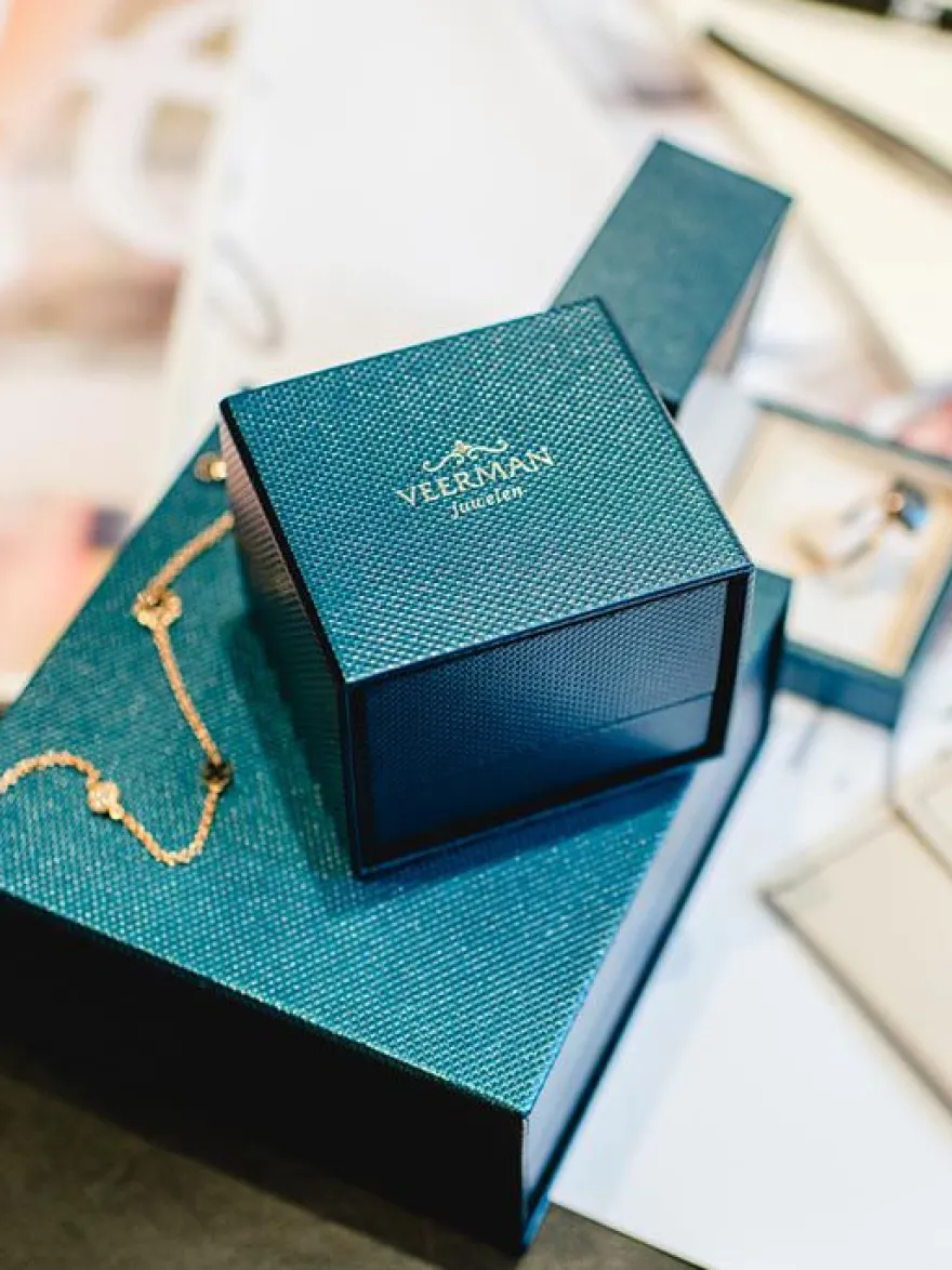 Bicolor gouden ring met vlechtpatroon briljant + Luxe Cadeau