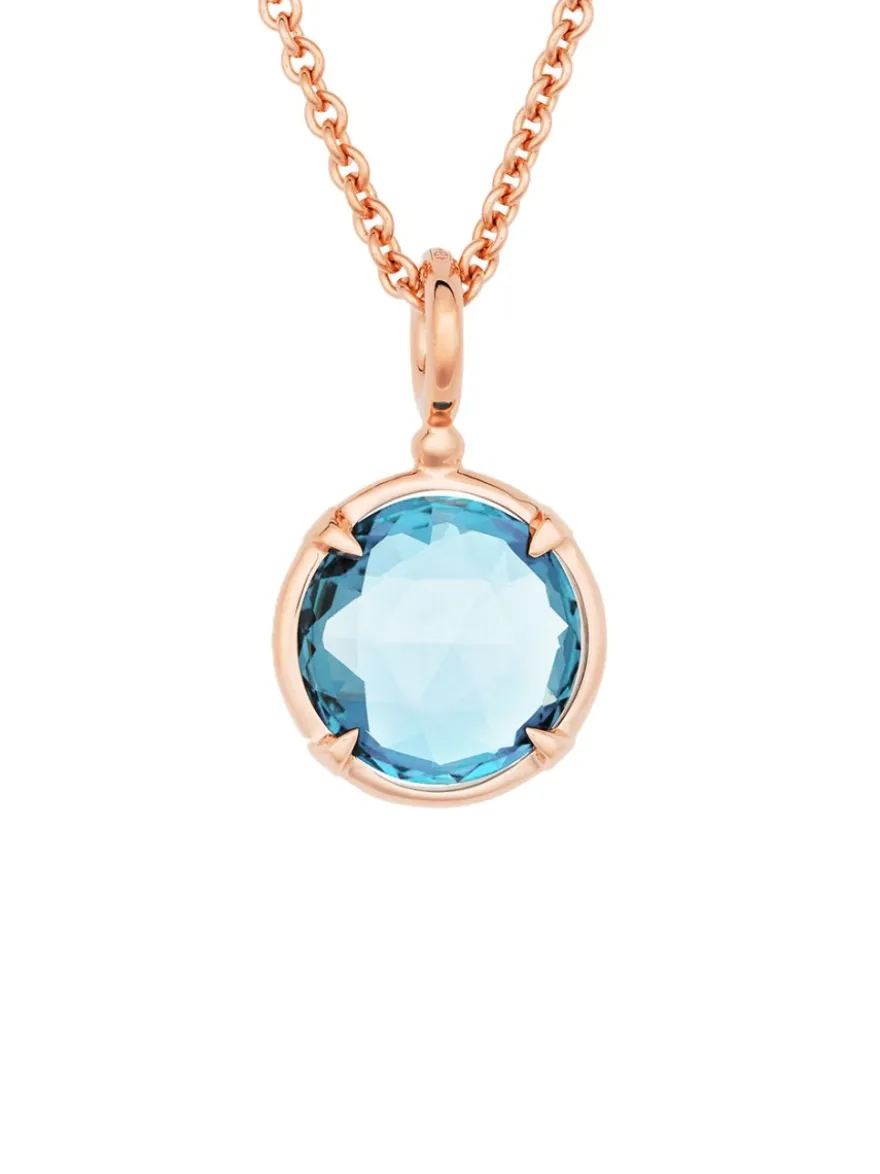 BRON Mira Mira hanger met blauwe topaas + Luxe Cadeau