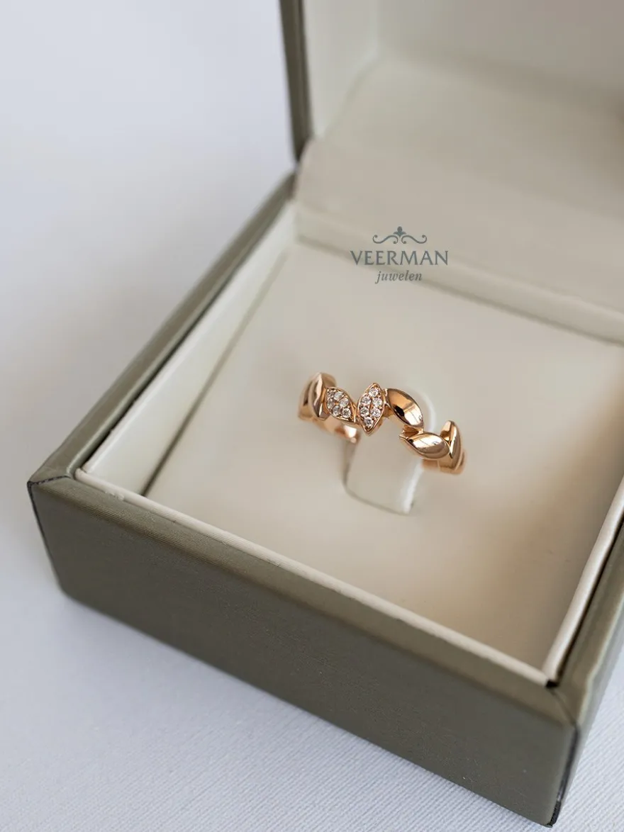 Bron Poppy ring met diamant 8RR4933BR2 + Luxe Cadeau