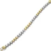 Luxe bicolor tennisarmband + Luxe cadeau