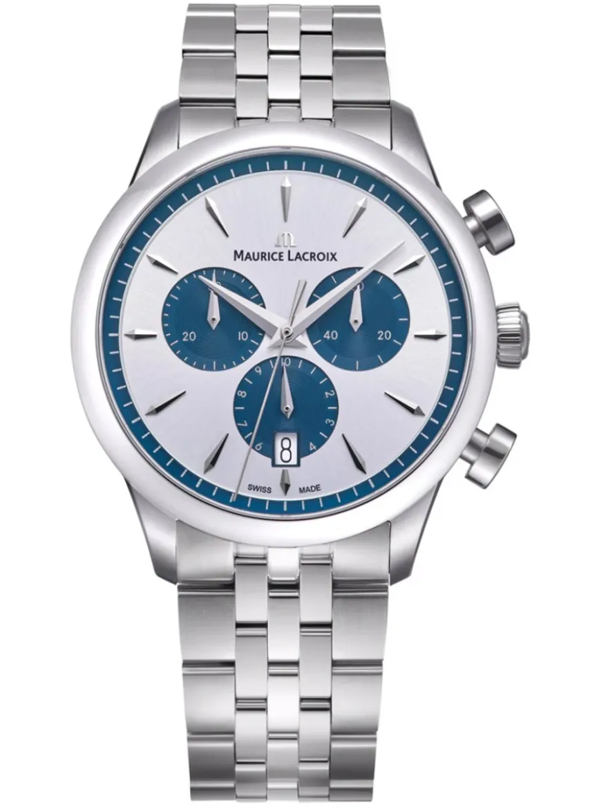 Maurice Lacroix 1975 Quartz Chronograph 751038-SS002-131-1 + Luxe Cadeau