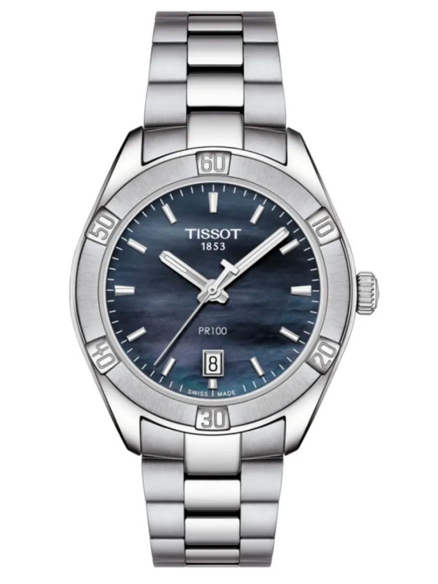 T1019101112100 Tissot PR 100 Sport Chic + Luxe cadeau
