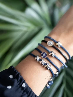 Tirisi Moda Fleur de lis armband TM2204BL(2P) + Luxe Cadeau